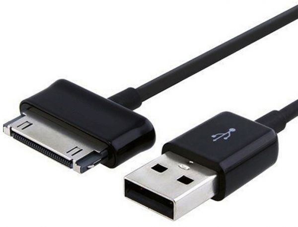 Cable USB Datos Carga para Tablet Samsung/ Galaxy Tab 2 10.1 GT-P5110 Samsung ECC1DP0UBE/  negro