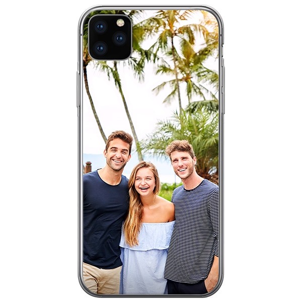 Funda personalizada para Apple iPhone 11, diseño de imagen, texto, imagen,  haz tus propias fundas para teléfono [TPU suave transparente y delgado, a