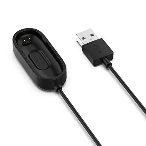 Negro Triamisu Base de Carga de succión magnética Cargador de Cable USB Docking para Xiaomi Mi Band 4 Pulsera Cable de alimentación Profesional